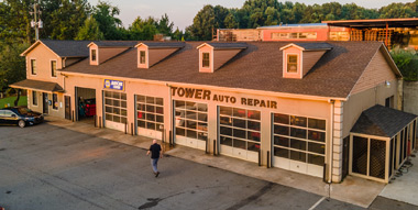 auto repair shop and service bays